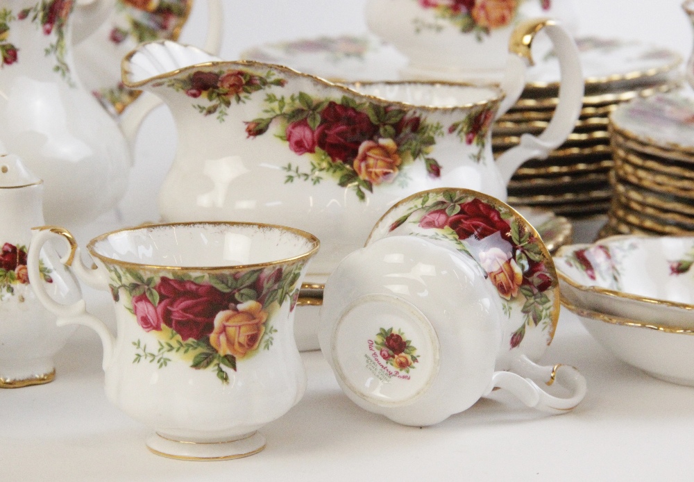 A selection of Royal Albert "Old Country Roses" pattern tea and dinner wares, comprising: twelve - Image 4 of 4