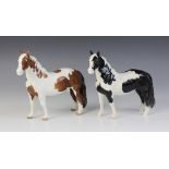A Beswick Pinto Pony, model No. 1373, first version in skewbald gloss, issued 1955, 16.5 cm high,
