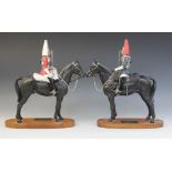 A Beswick Connoisseur model of a Blues & Royals mounted trooper, model No. 2582 (discontinued 1989),