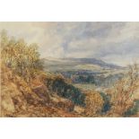 Henry Harris Lines (1801-1889), ?Rombalds Moor from Bolton Park?, Watercolour on paper, Signed lower