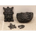 After Rodney Munday, a limited edition cold cast bronze composite green man wall fountain,