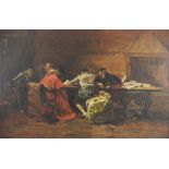 After John Pettie (British, 1839-1893), "Treason", Oil on canvas, A 20th century copy by Edna