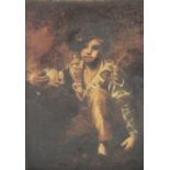 After Sir Henry Raeburn FRSE, RA, RSA (Scottish, 1756-1823), "Boy and Rabbit", Oil on canvas, A 20th