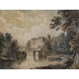 Attributed to Paul Sandby (1725-1809), Warwick Castle, Watercolour on paper, Unsigned, label