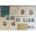 Onwhyn (T), 12 ILLUSTRATIONS TO THE PICKWICK CLUB, first edition, blue folded paper wrapper,