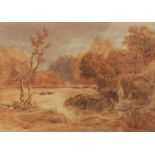 David Cox Senior (British, 1783-1859), Cenarth Falls on the river Teifi, Cardiganshire,