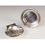 A George III Scottish silver shell shaped dish, George McHattie, Edinburgh 1817, the shell shaped