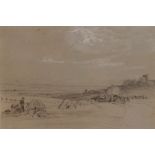 Peter de Wint (1784-1849) ?Harvest Time? circa 1820, Pencil and white chalk on paper, Unsigned,