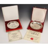 A Limited Edition silver plate commemorating the 10th anniversary of the consecration of the new