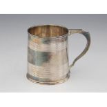 A George III silver christening cup, Rebecca Emes & Edward Barnard I, London 1815, of tapered