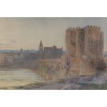 Henry Charles Brewer R.I. (1866-1943), ?The Roman Bridge With The Tower Of The Mesquita In The