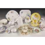 A collection of Shelley, and pre-Shelley Wileman & Co "The Foley China" porcelain tea wares, to