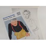 Two David Hockney exhibition posters, for the "Drawing From Life" exhibition held at The National