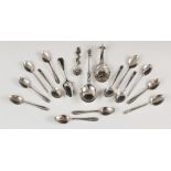 An early 20th century silver commemorative caddy spoon, the oval bowl embossed with Edward V