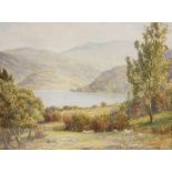 J W Milliken (exhibited 1887-1930), "Autumn Morning, Glencoin [sic] Park, Ullswater", Watercolour on