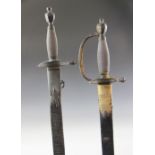 A 1796 pattern infantry officer's sword by Osborn, the 82cm fullered steel blade with maker's
