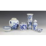 A selection of 18th century and later Chinese porcelain, comprising; a ginger jar, 15cm high, a