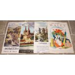 TRAVEL POSTERS: After Reginald Montague Lander (British, 1913-1982), a "COME TO BEAUTIFUL WALES"