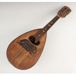 An Italian bowl-back mandolin by Fernando Del Perugia, late 19th century, of typical form with