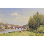 James Longueville PS PBSA (Northern School, Contemporary), "Towards The Old Dee Bridge", Oil on