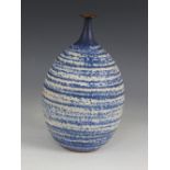 Joan Carrillo (Spanish, b.1948), a terracotta vase, mid-20th century, of ovoid form with narrow neck