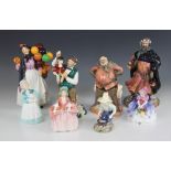 A selection of Royal Doulton figurines, comprising: Good King Wenceslas HN2118, Biddy
