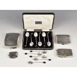 A set of six George V silver novelty silver teaspoons, Barker Brothers Silver Ltd, Birmingham