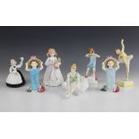 Four Royal Doulton figurines, comprising: HN3370 International Collector's Club "Bunnykins",