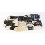 A selection of thirty-five 1920's and later vintage evening bags and handbags, including five