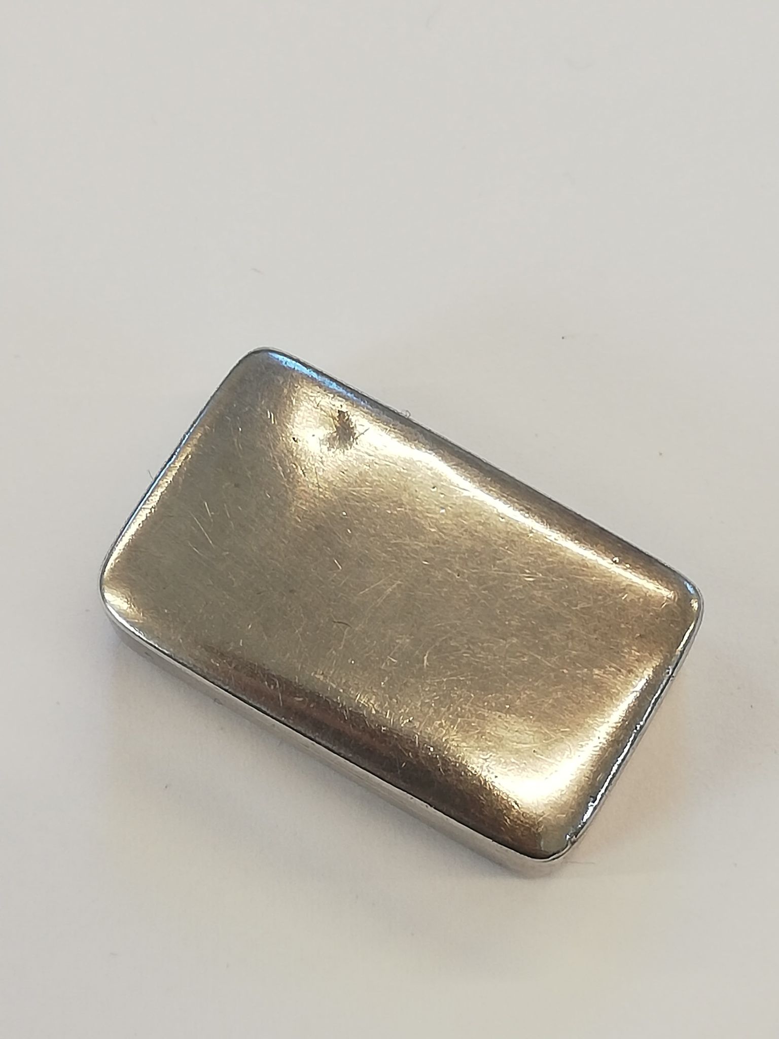 A George III silver vinaigrette, Joseph Willmore, Birmingham 1805, of plain polished rectangular - Bild 8 aus 16