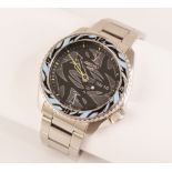 A gentleman's stainless steel Seiko 5 Sports 'Guccimaze' Limited Edition wristwatch, no. 0837/