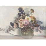 English School (late 19th/early 20th century), A floral still life, Oil on canvas, Signed "