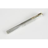A George VI silver propelling letter opener, Vernon Industries, Birmingham 1948, with reeded