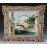 Cecil Rochfort Doyly John (1906-1993), "Small Bridge At San Trovaso, Venice", Oil on canvas,