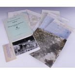 WORLD WAR II INTEREST: A folder of German WWII Operation Sealion bombing maps, titled "