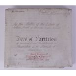 An eight page indenture, late 19th century, between James Young, John Burman and others regarding