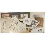 A portfolio of equestrian prints, 19th century and later, to include "Famous Sporting Prints" by