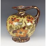 An Ernst Wahliss of Turn Austrian secessionist earthenware ewer of large proportions, late 19th/