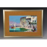 Cecil Rochfort Doyly John (1906-1993), "Santa Margarita, Italian Riviera", Oil on board, Signed