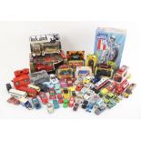 A selection of die-cast model vehicles, to include a boxed Corgi 425 London Taxi, a boxed Corgi