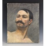T. H. Burd (English school, late 19th/early 20th century), Bust length portrait of a moustachioed