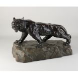 Antique terracotta tiger, 1900