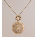 gold medallion pendant