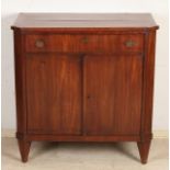 Mahogany Louis Seize penant cabinet