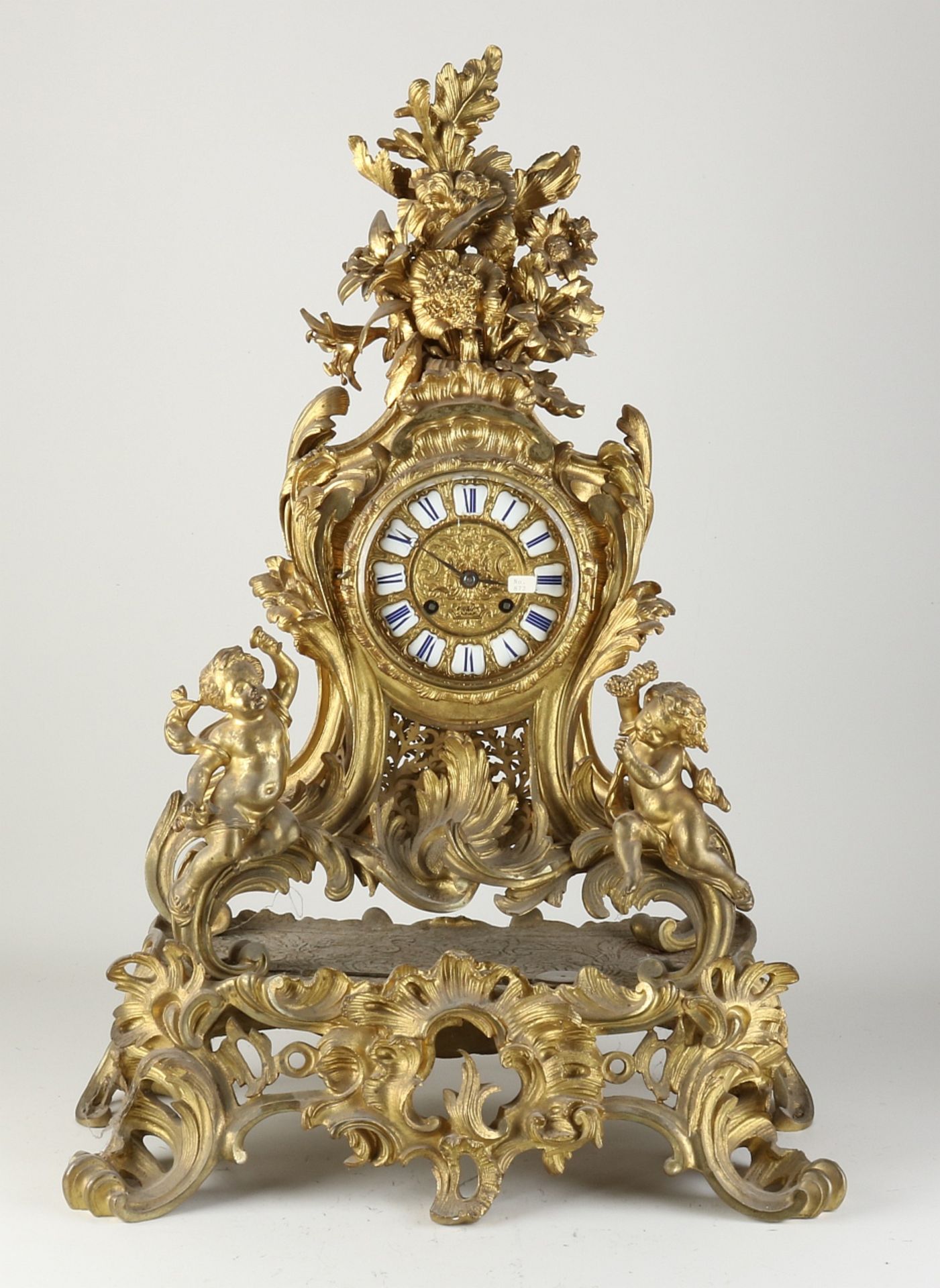 Beautiful French table Cartel clock, H 71 cm.