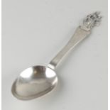 Silver birth spoon, 1868
