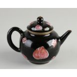 Chinese teapot with black glaze Ø 7 cm.