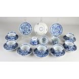 Lot of Chinese cups and saucers (10x)