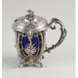 silver mustard pot