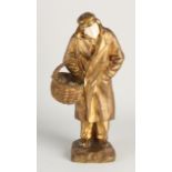 Antique French gilt statue, 1900